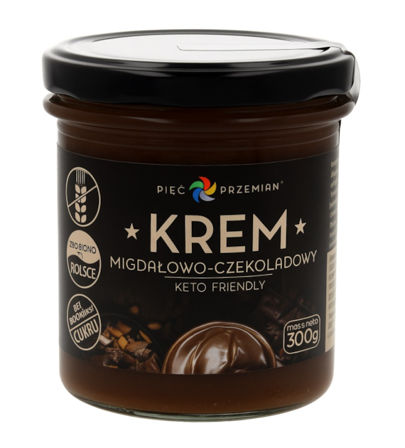 PIĘĆ PRZEMIAN Krem migdałowo-czekoladowy KETO 300g