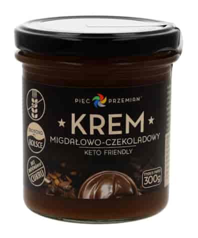 PIĘĆ PRZEMIAN Krem migdałowo-czekoladowy KETO 300g