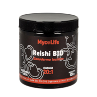 Reishi grzyb BIO ekstrakt 20:1 100g MYCOLIFE