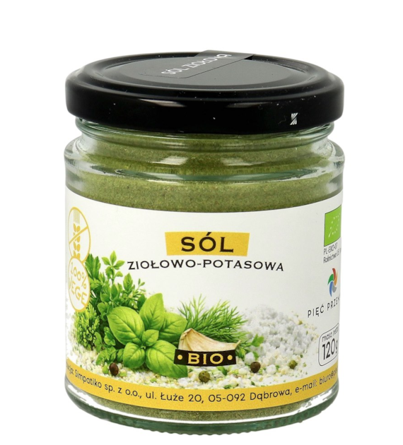PIĘĆ PRZEMIAN Sól ziołowo-potasowa bezglutenowa BIO 120g