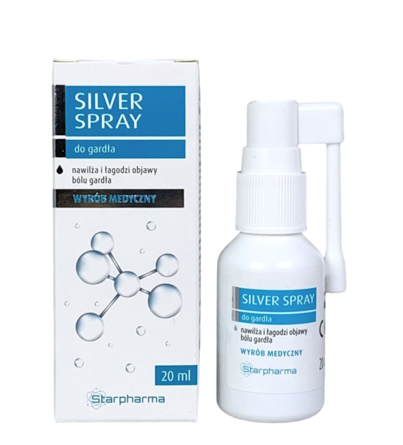 SILVER SPRAY do gardła 20ml STARPHARMA