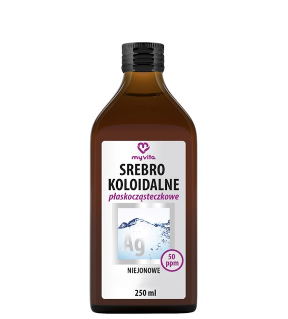 MyVita Srebro koloidalne płaskocząsteczkowe niejonowe 50ppm 250ml