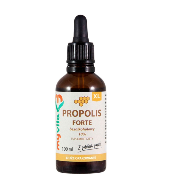 MyVita Propolis Forte bezalkoholowy 10% krople XL 100ml