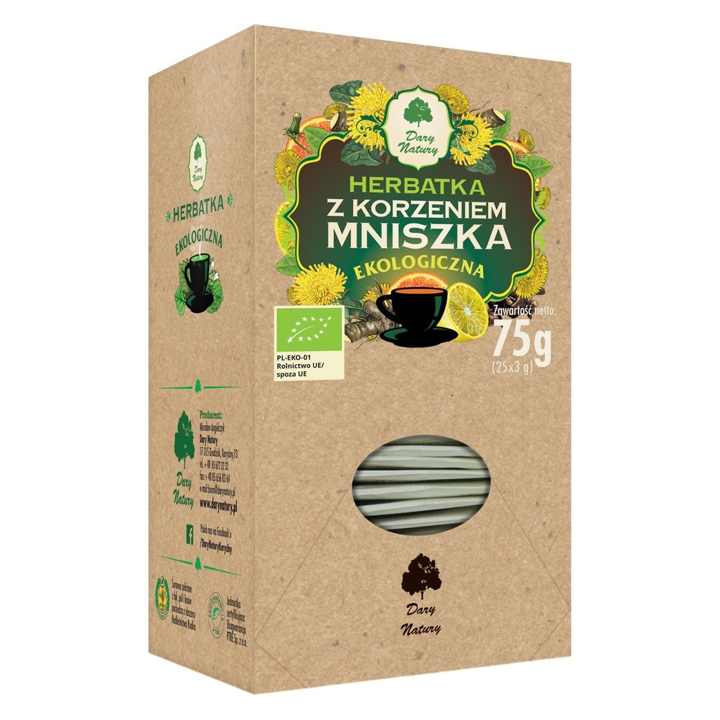 Herbatka z Korzeniem Mniszka fix BIO 25*3g DARY NATURY
