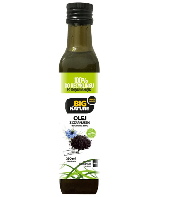 BIG NATURE Olej z czarnuszki tłoczony na zimno 250ml