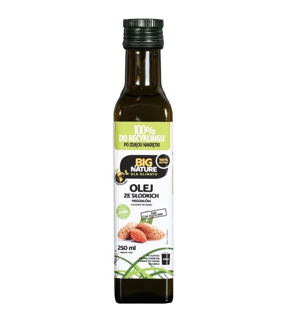 BIG NATURE Olej ze słodkich migdałów tłoczony na zimno 250ml