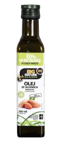 BIG NATURE Olej ze słodkich migdałów tłoczony na zimno 250ml