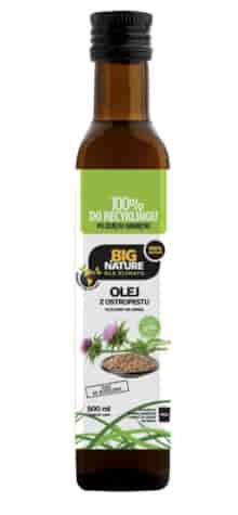 BIG NATURE Olej z ostropestu tłoczony na zimno 500ml