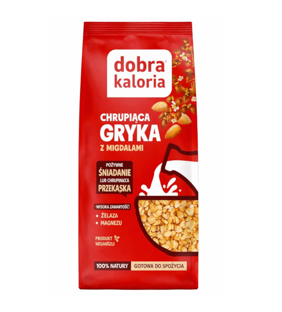 DOBRA KALORIA Chrupiąca gryka z migdałami 100g KUBARA