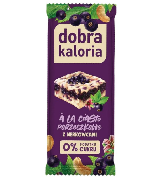 DOBRA KALORIA Baton z nerkowców a'la ciasto porzeczkowe 35g KUBARA