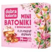 DOBRA KALORIA Mini batoniki a'la pączek różany z nerkowcami (6x17g) KUBARA