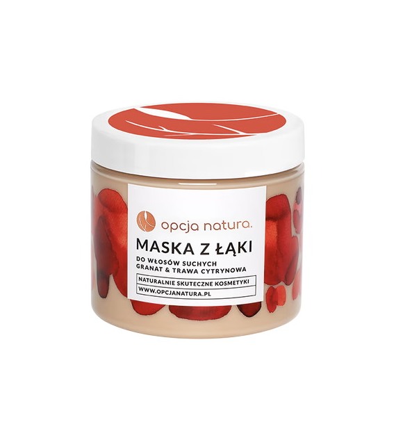 Maska z Łąki do włosów suchych 200ml OPCJA NATURA - granat i trawa cytrynowa