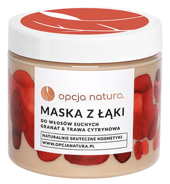 Maska z Łąki do włosów suchych 200ml OPCJA NATURA - granat i trawa cytrynowa