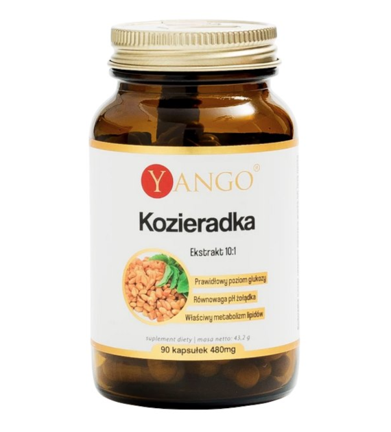 YANGO Kozieradka - ekstrakt 10:1 390mg, 90 kaps.