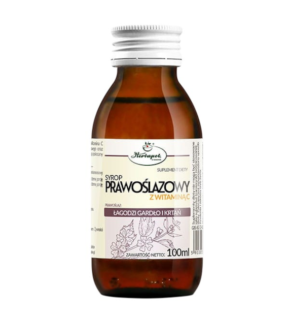 Syrop prawoślazowy z wit C. 100ml HERBAPOL KRAKÓW