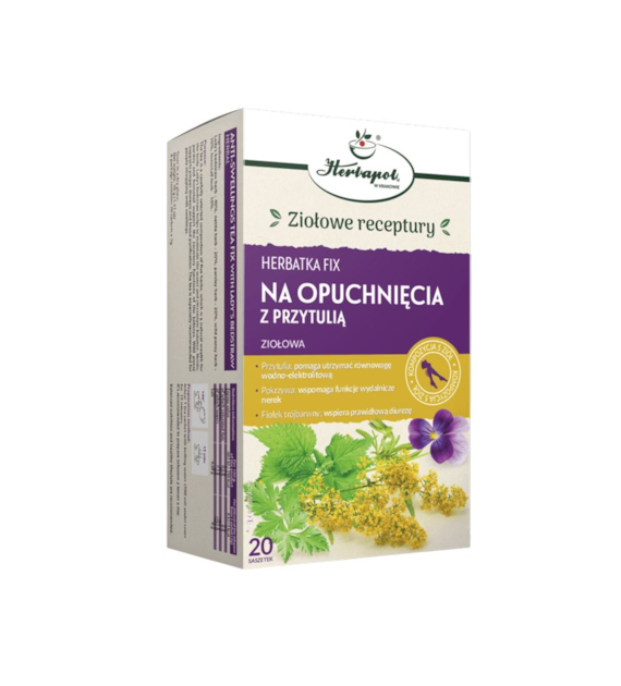 Herbatka na Opuchnięcia z przytulią fix 20*2g HERBAPOL KRAKÓW