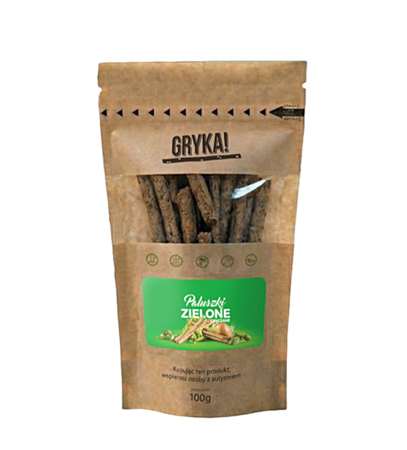 GRYKA! Paluszki gryczane zielone 100g DALEJ RAZEM
