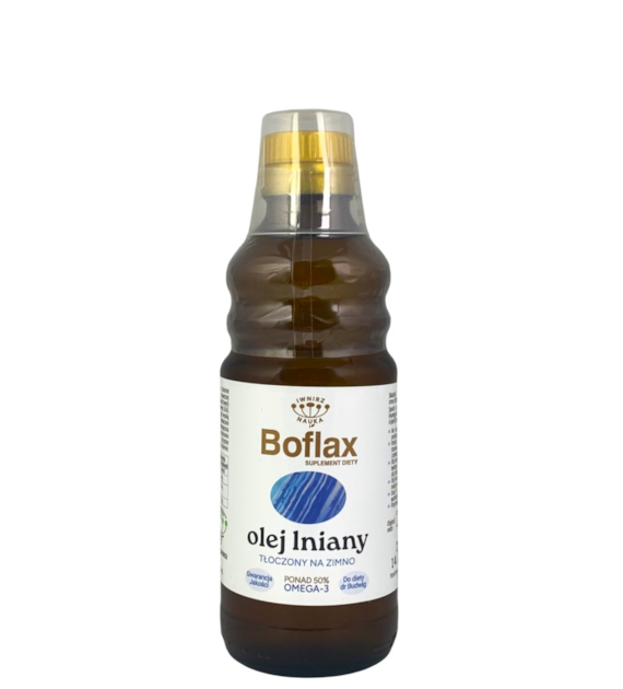 Olej lniany Boflax do diety Dr Budwig 0,25L INSTYTUT WNiRZ