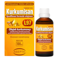 ASEPTA Kurkumisan L97 100ml - olejek kurkumowy z piperyną i kwercetyną