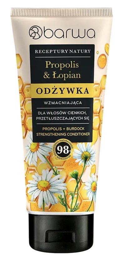 Odżywka propolis i łopian w tubie wzmacniająca 200ml BARWA RECEPTURY NATURY