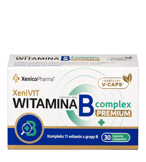 XeniVIT Witamina B Complex Premium, 30 Vcaps. XENICO PHARMA