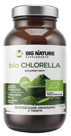 BIG NATURE Tabletki Chlorella BIO 400mg, 200 tabl.