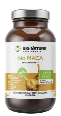 BIG NATURE Tabletki Maca BIO 500mg, 90 tabl.