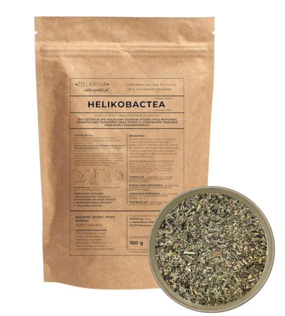 Helikobactea - herbatka ziołowa 100g ZIELARZPOLSKI.PL
