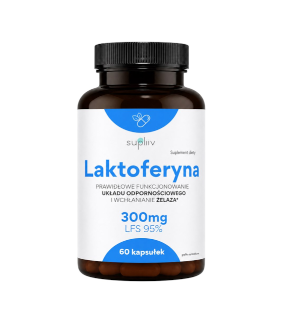 Laktoferyna 300mg LFS 95%, 60 kaps. SUPLIIV