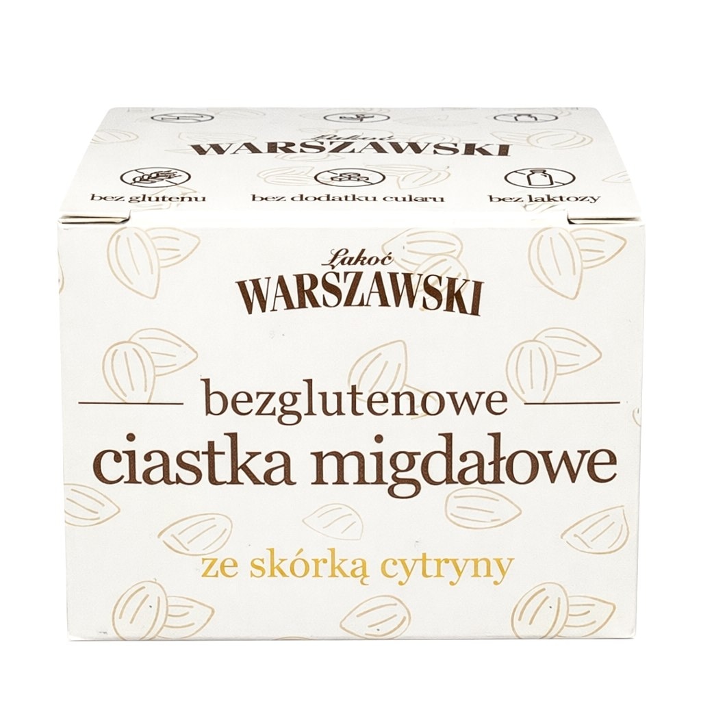 ŁAKOĆ WARSZAWSKI - Ciastka migdałowe ze skórką cytryny bezglutenowe 150g