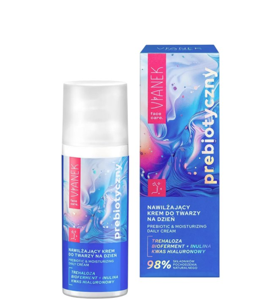 VIANEK Prebiotyczny krem do twarzy nawilżający na dzień z trehalozą 50ml SYLVECO