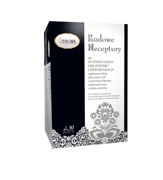 LUDOWE RECEPTURY oczyszczanie, detoksykacja, równowaga mikrobiologiczna 30 saszetek MIR-LEK