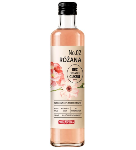 Napój No.02 różany bez dodatku cukru 250ml POLSKA RÓŻA