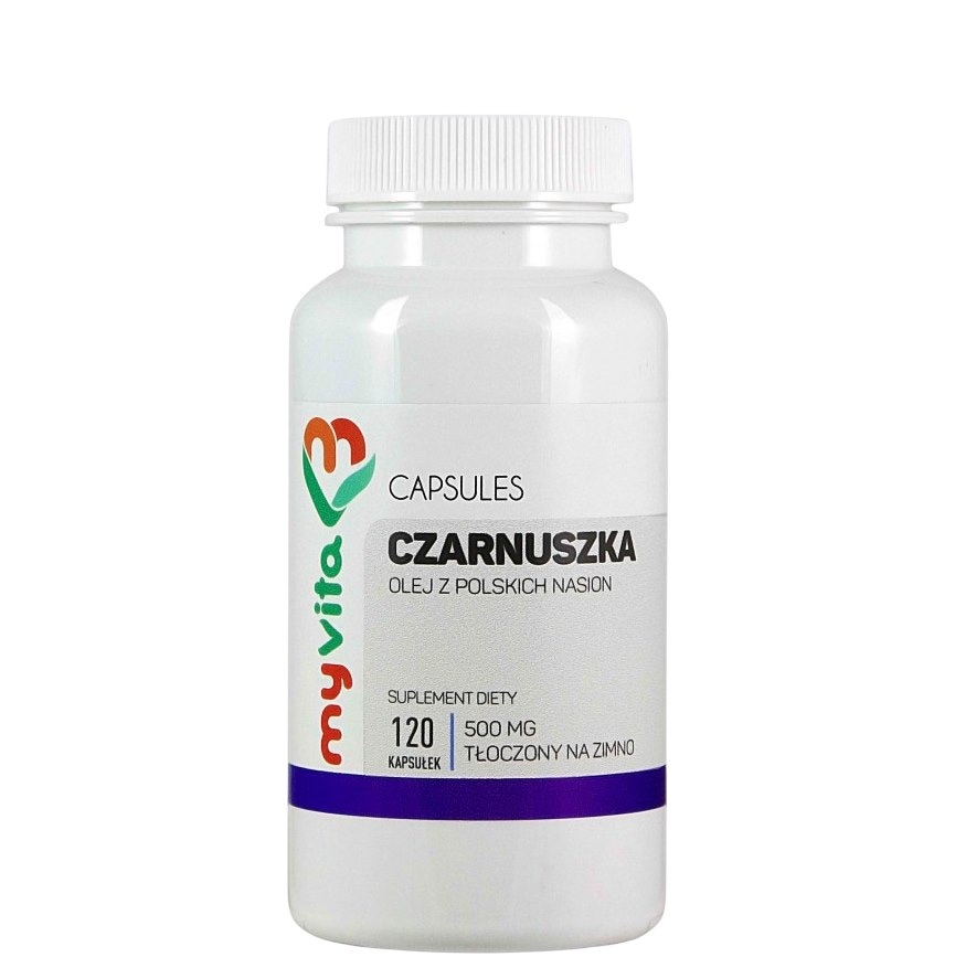MyVita Czarnuszka - olej w kapsułkach 500mg, 120kaps.