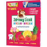 Zdrowy lizak Mniam-Mniam bez cukru witaminy 4+1 gratis STARPHARMA