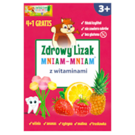 Zdrowy lizak Mniam-Mniam bez cukru witaminy 4+1 gratis STARPHARMA