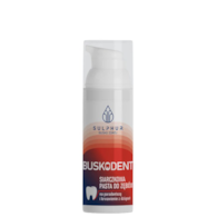 BUSKODENT Siarczkowa pasta do zębów na paradontozę i krwawienie dziąseł bez fluoru 75g SULPHUR