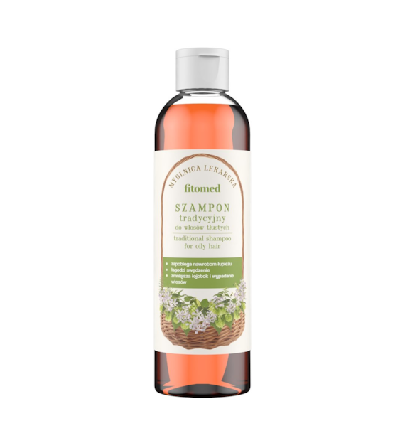 Szampon ziołowy tradycyjny do włosów tłustych 250ml FITOMED