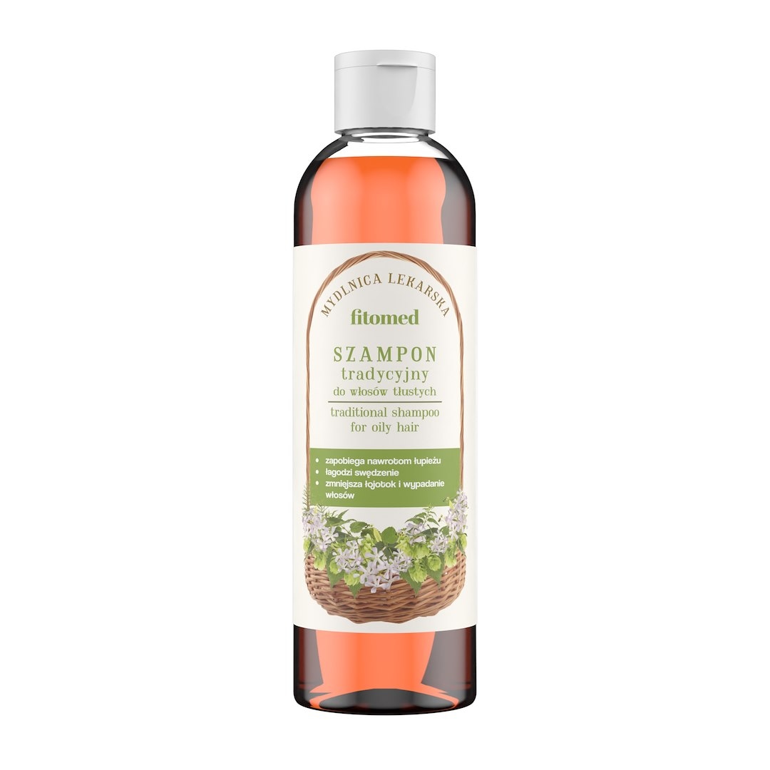 Szampon ziołowy tradycyjny do włosów tłustych 250ml FITOMED
