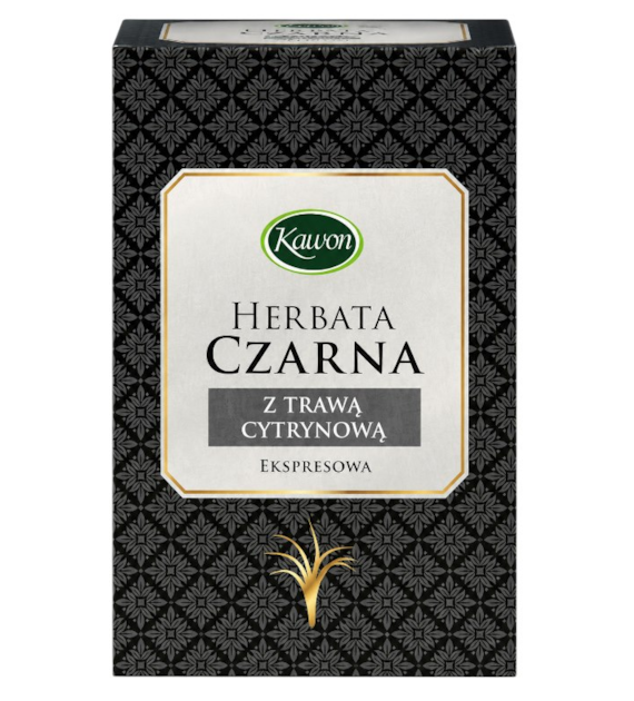 Herbata czarna z trawą cytrynową 20*2g KAWON