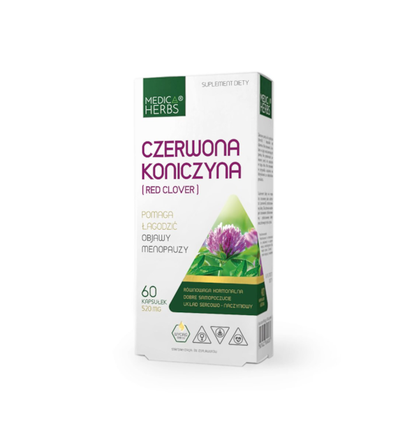MEDICA HERBS Czerwona Koniczyna (Red Clover) 520mg, 60 kaps.