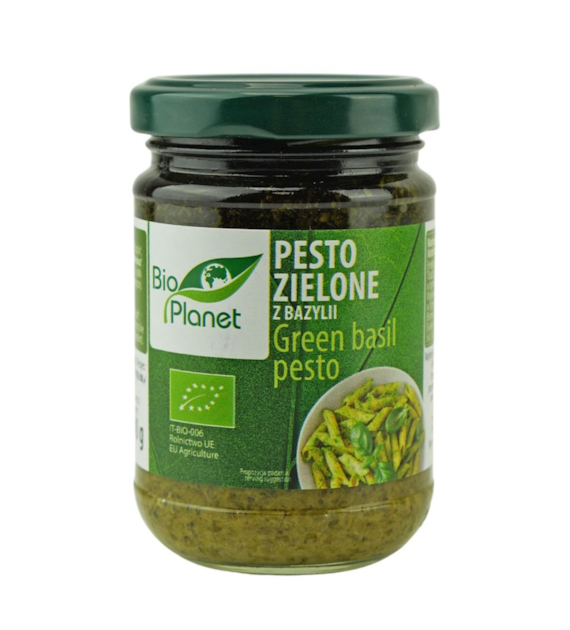 BIO PLANET Pesto zielone z bazylii BIO 140g