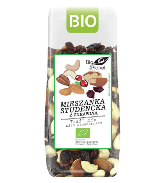 BIO PLANET Mieszanka studencka z żurawiną BIO 150g