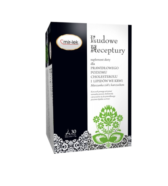 LUDOWE RECEPTURY prawidłowy poziom cholesterolu i lipidów we krwi 30 saszetek MIR-LEK