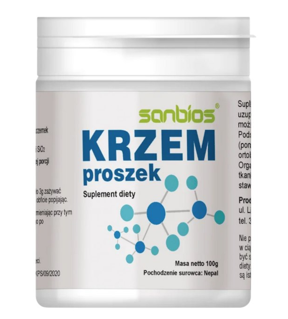 SANBIOS Krzem proszek 100g