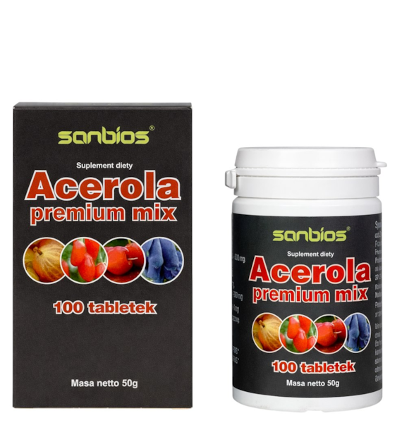 SANBIOS Acerola premium mix 100 tabl.