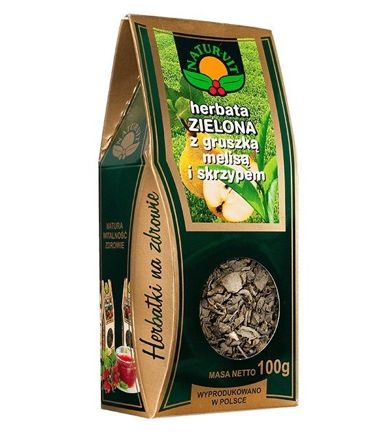 NATURA-WITA Herbata zielona z gruszką, melisą i skrzypem 100g