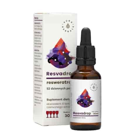 AURA HERBALS ResvaDrop 2,5% - resweratrol - krople 30ml