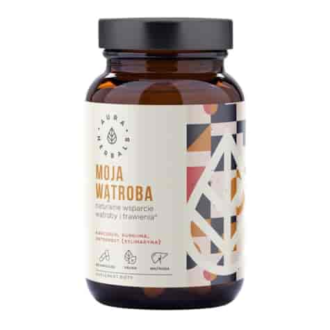 AURA HERBALS Moja wątroba - karczoch, ostropest, kurkuma 60 veg. kaps.