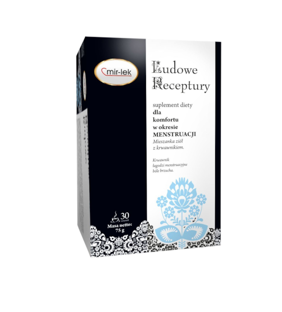 LUDOWE RECEPTURY komfort w okresie menstruacji 30 saszetek MIR-LEK